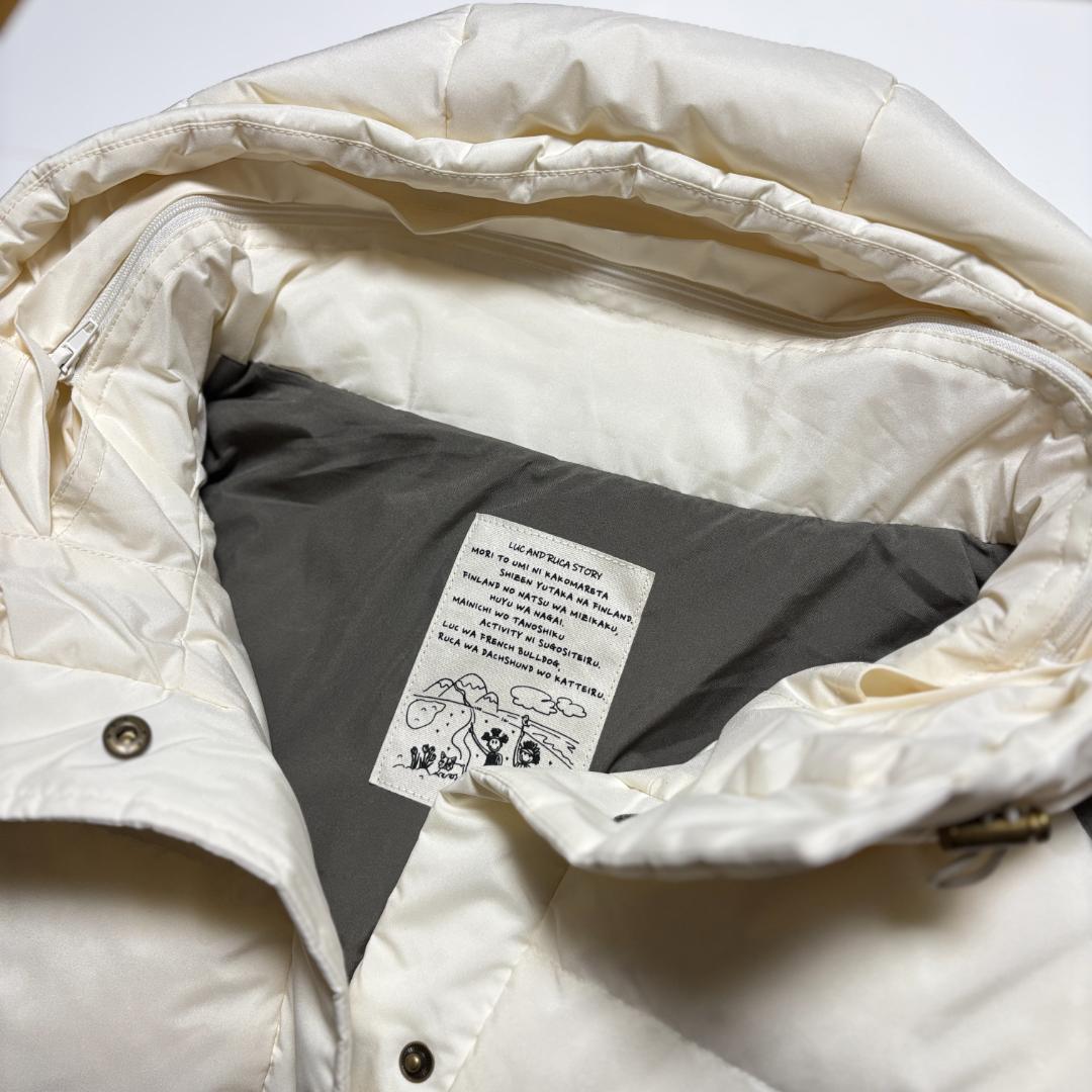 2025AW【ルクルカ センソユニコ】ダウン ベスト　38 オフホワイト