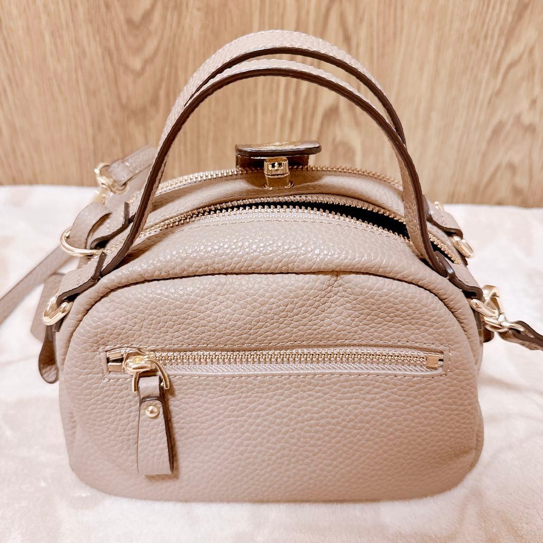 【極美品】上質本革×柔らかグレージュ♡HAYNIミニバッグ ベイビーロシェ