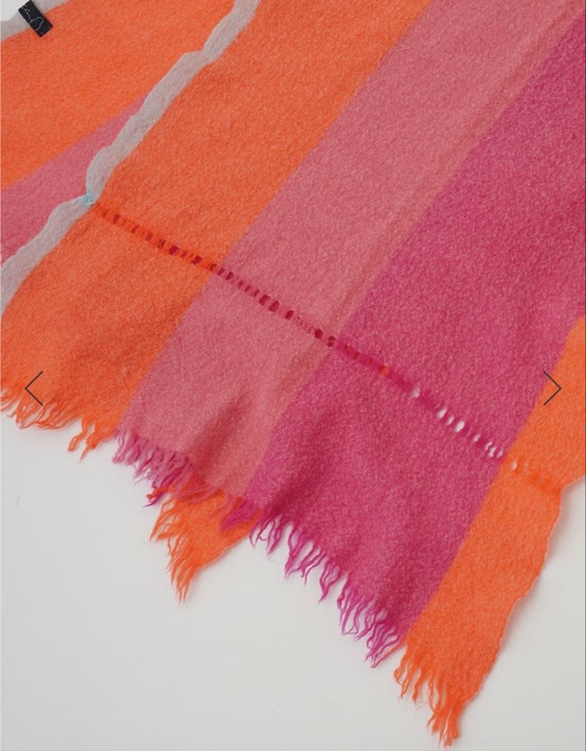 ◆新品PAL'LAS PALACE（パラスパレス）２／４８ウール強縮絨ストール◆