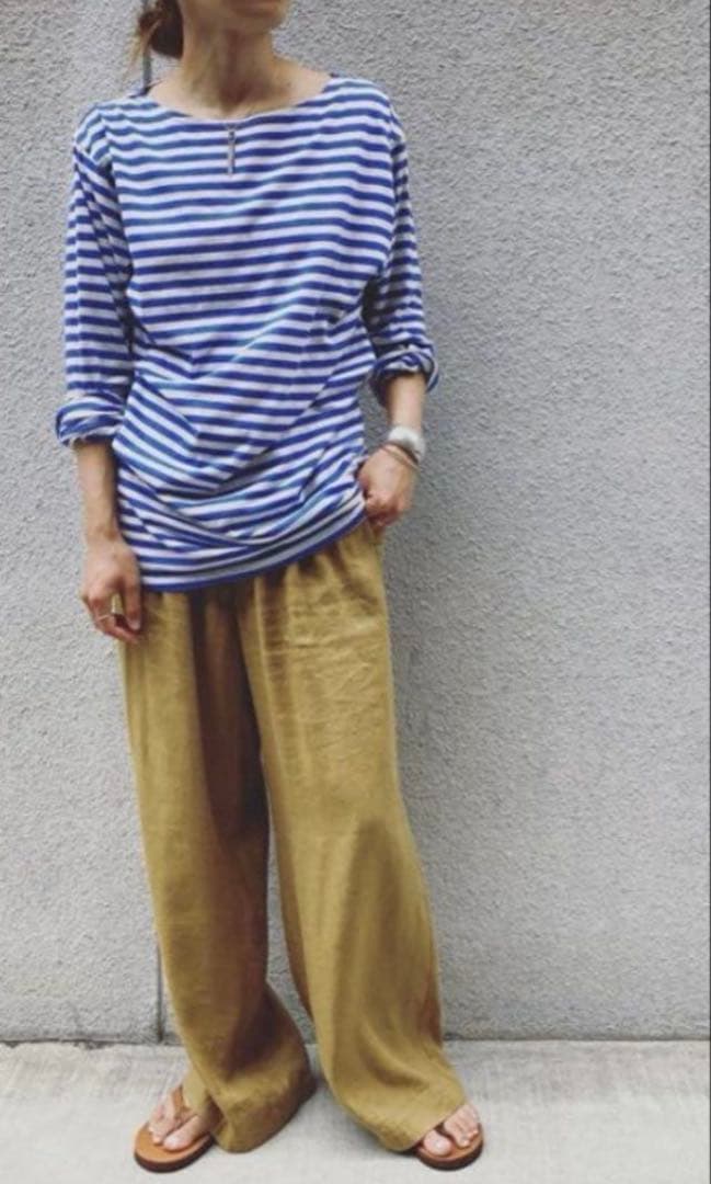 67nowos ボーダー　カットソー　長袖　nowos 完売品　人気アイテム