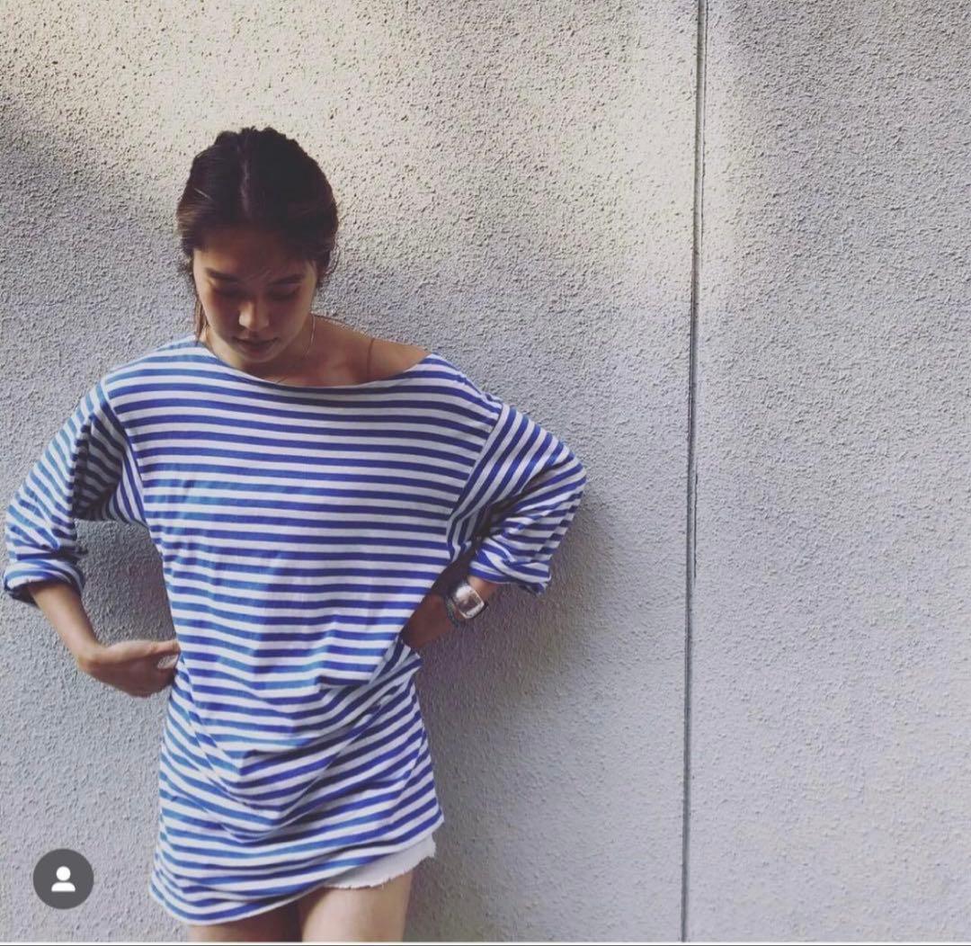 67nowos ボーダー　カットソー　長袖　nowos 完売品　人気アイテム