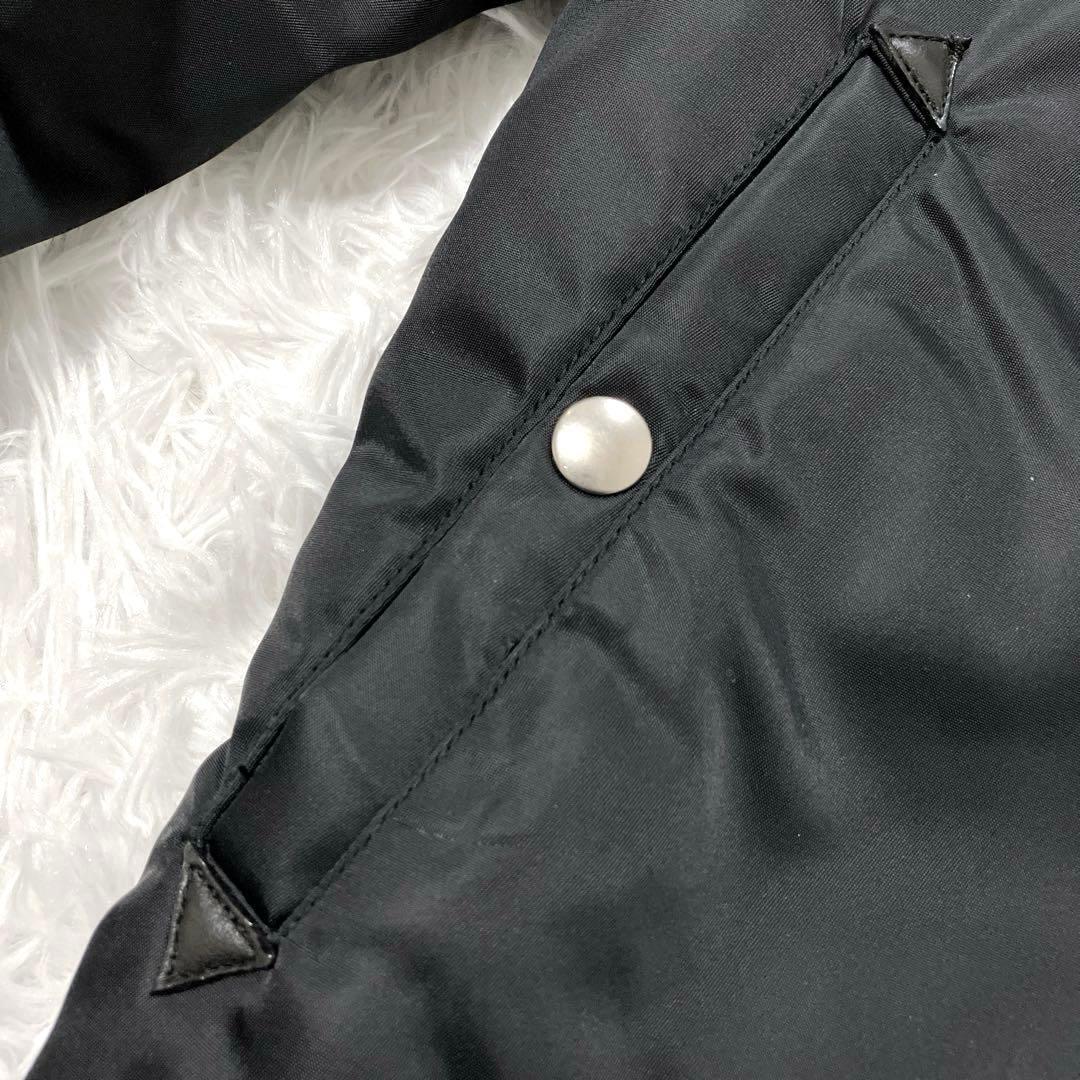 最終特価‼️　美品✨　AKM MA-1 ブルゾン　ヘビーナイロン　カシミヤ　M 黒