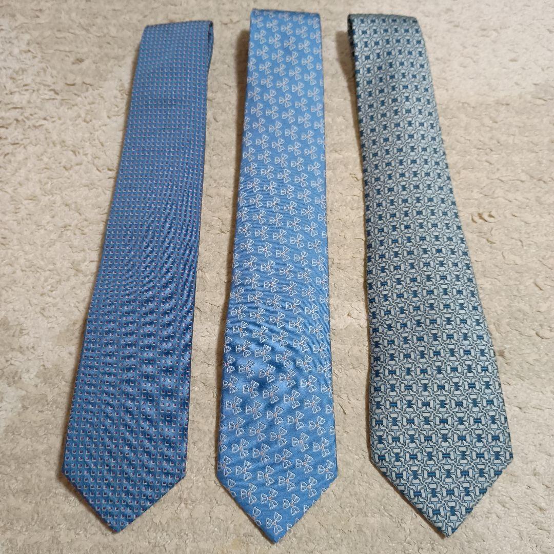 HERMES　ネクタイ　3本セット　箱なし