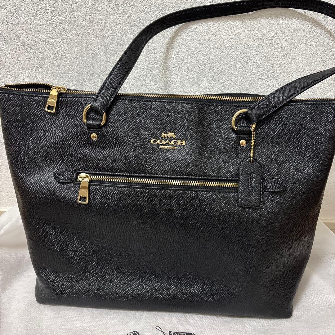 【coach】バッグ　ブラック/A4サイズ可
