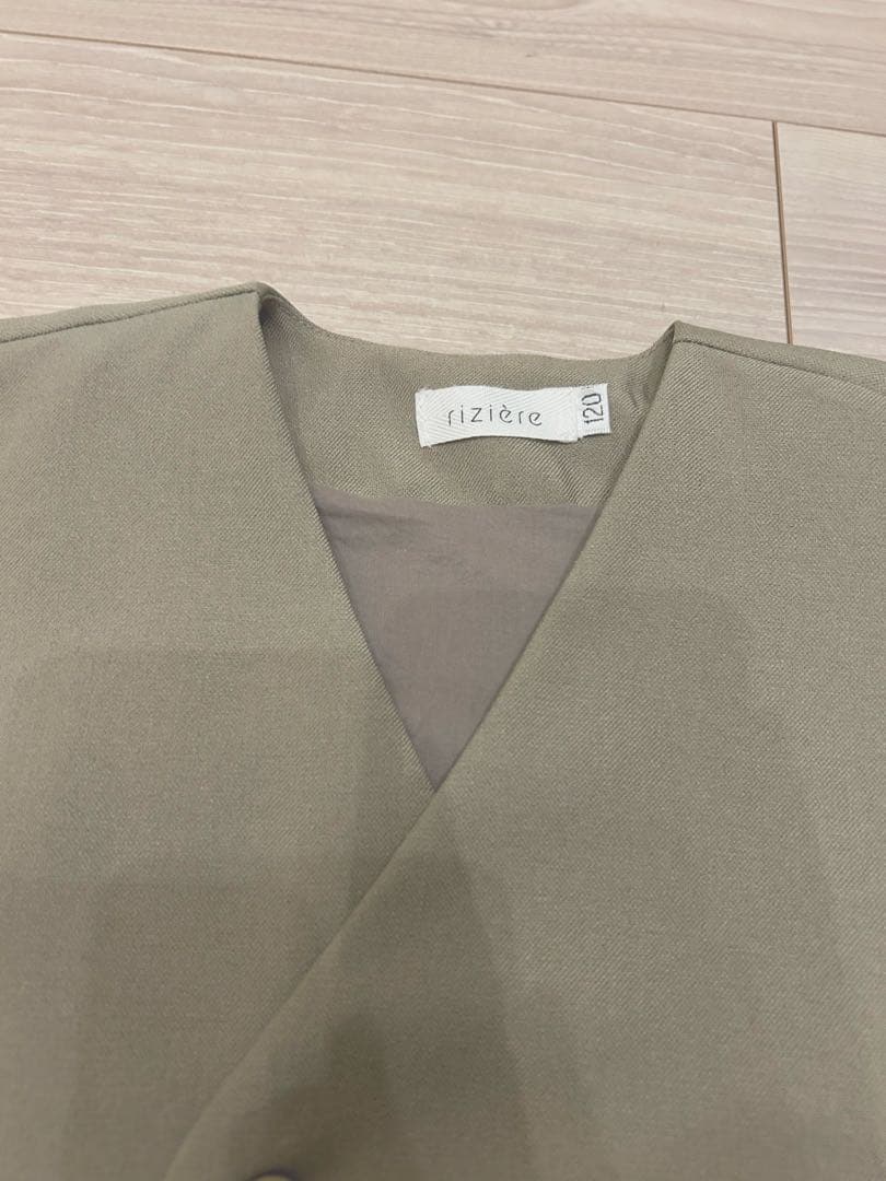 riziere　ノーカラージャケットセットアップ　バンドカラーシャツ120