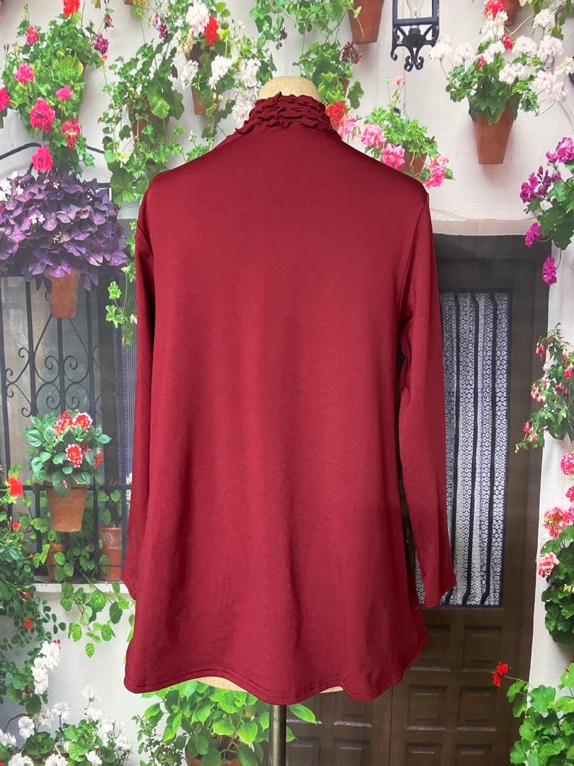 花245裏起毛AラインTU（ワイン・BK)/244かぐらやJK (CGY