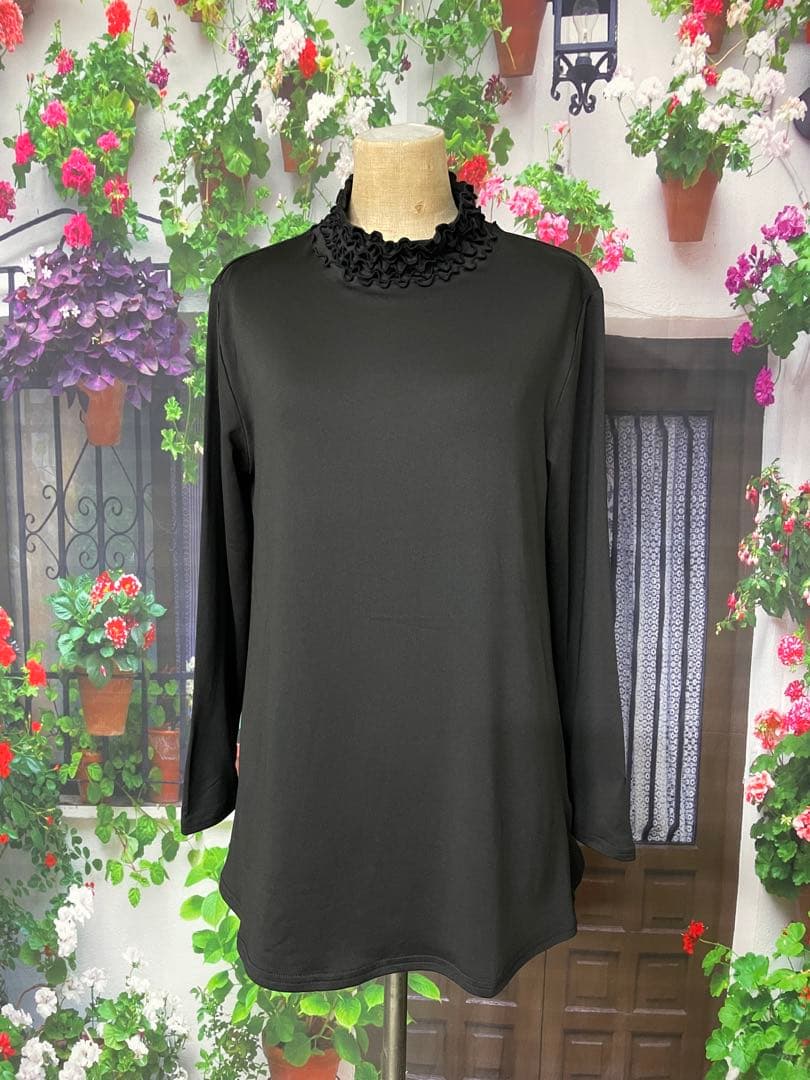 花245裏起毛AラインTU（ワイン・BK)/244かぐらやJK (CGY