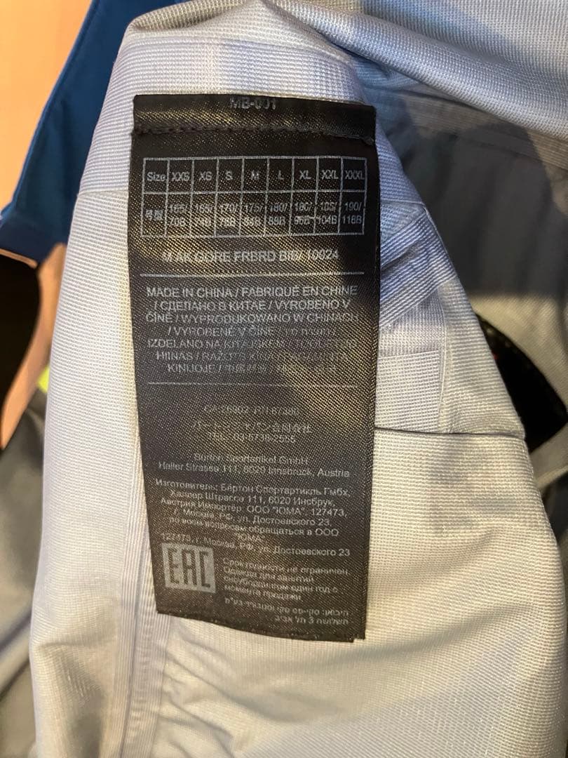 burton ak Freebird Bib Pant サイズＬ