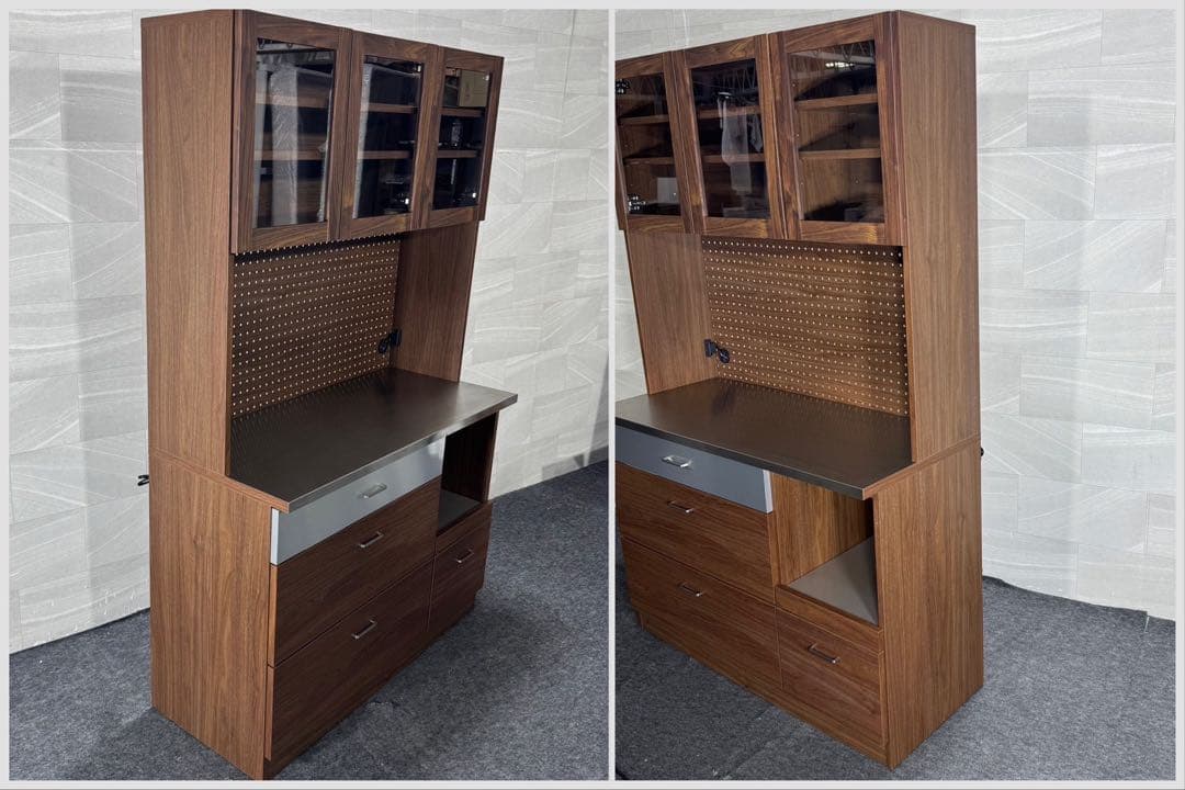 リビングハウス 食器棚 ルシード 幅120cm キッチンボード d3777