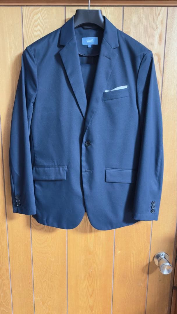 WWS ネイビー bizジャケット&bizアンクルパンツ　Mサイズ