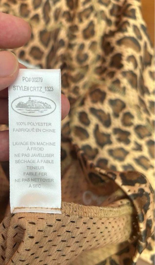 Corteiz レオパード　長袖 メッシュ ロンT football シャツ