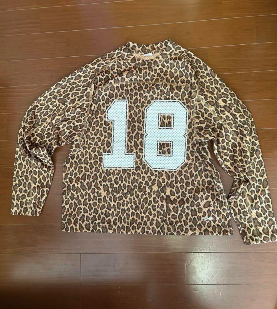 Corteiz レオパード　長袖 メッシュ ロンT football シャツ
