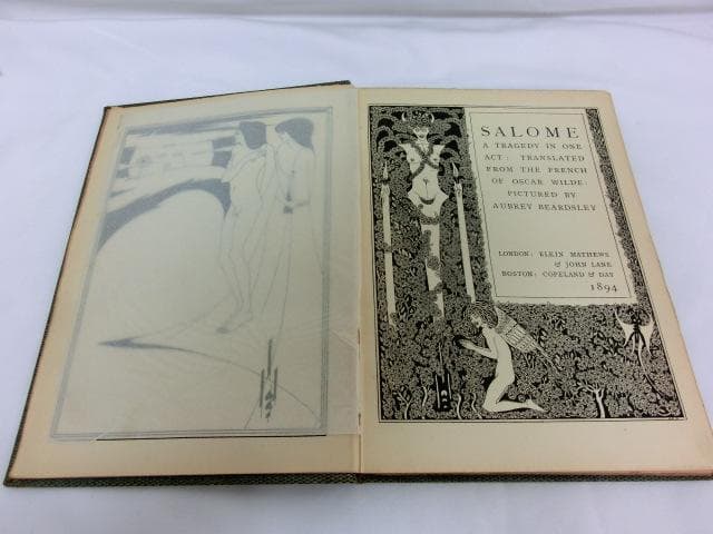 オスカー・ワイルド著『サロメ』オーブリー・ビアズリー画　1894年英語初版本