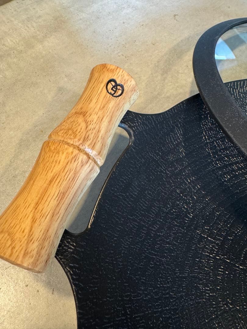 JHQ 鉄板マルチグリドル 正規品 IH 直火対応 軽量 深型29cm 蓋付き