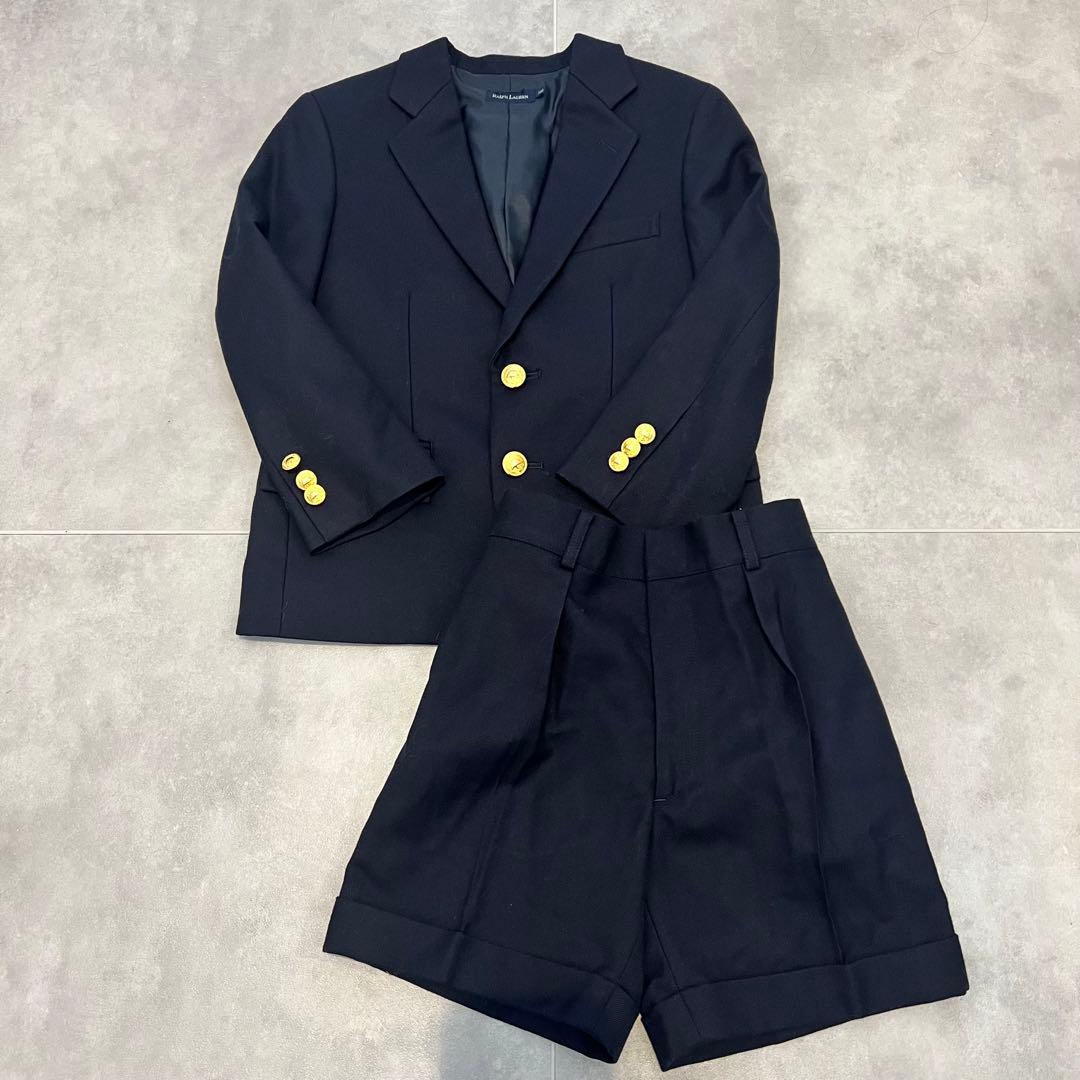 【ラルフローレン】スーツ 120 フォーマル　キッズ　金ボタン　セットアップ