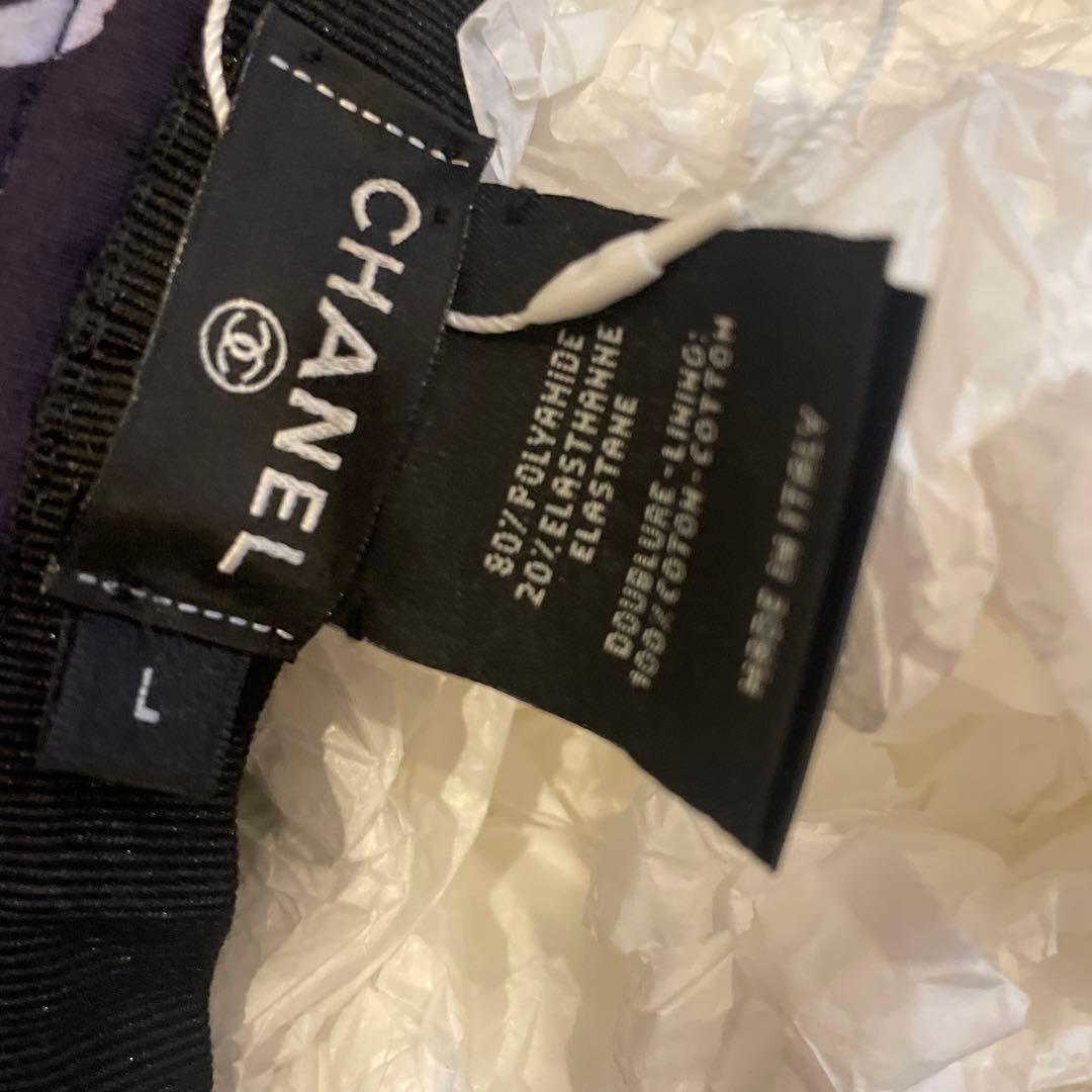 【新品未使用】CHANEL ココマーク総柄　バケットハット　ポリアミド　Ｌサイズ