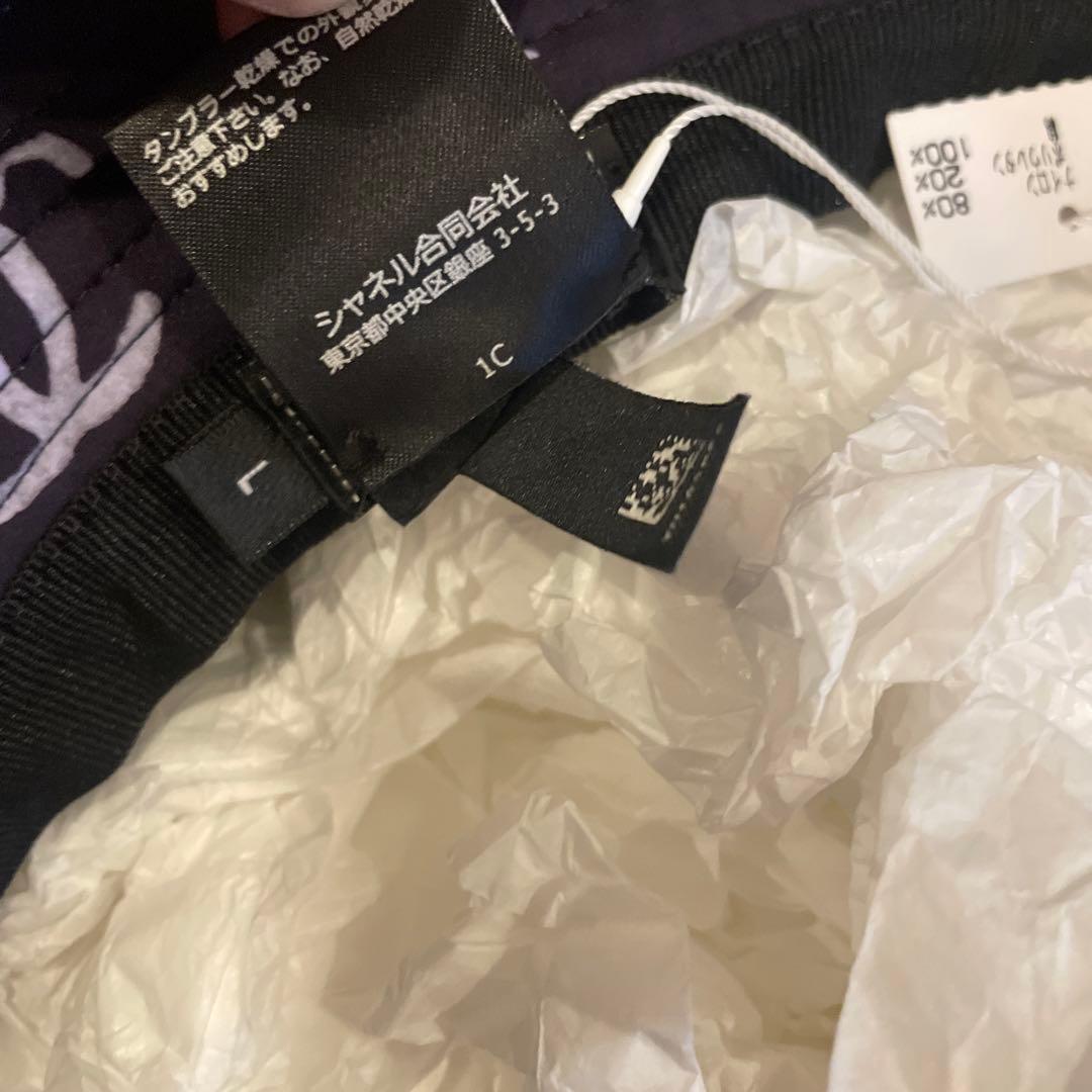 【新品未使用】CHANEL ココマーク総柄　バケットハット　ポリアミド　Ｌサイズ