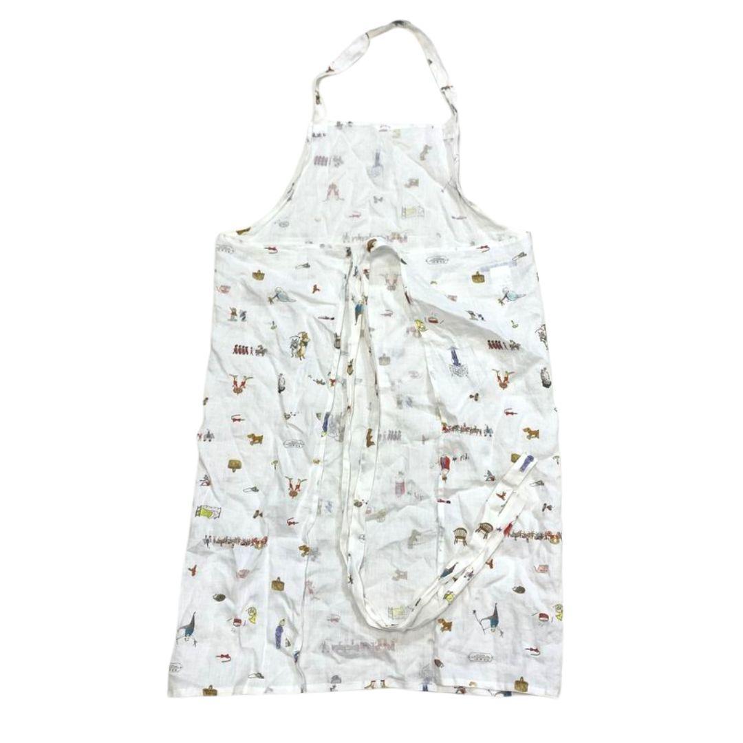 美品 R&D.M.CO オールドマンズテーラー リトルクイーン リネン エプロン