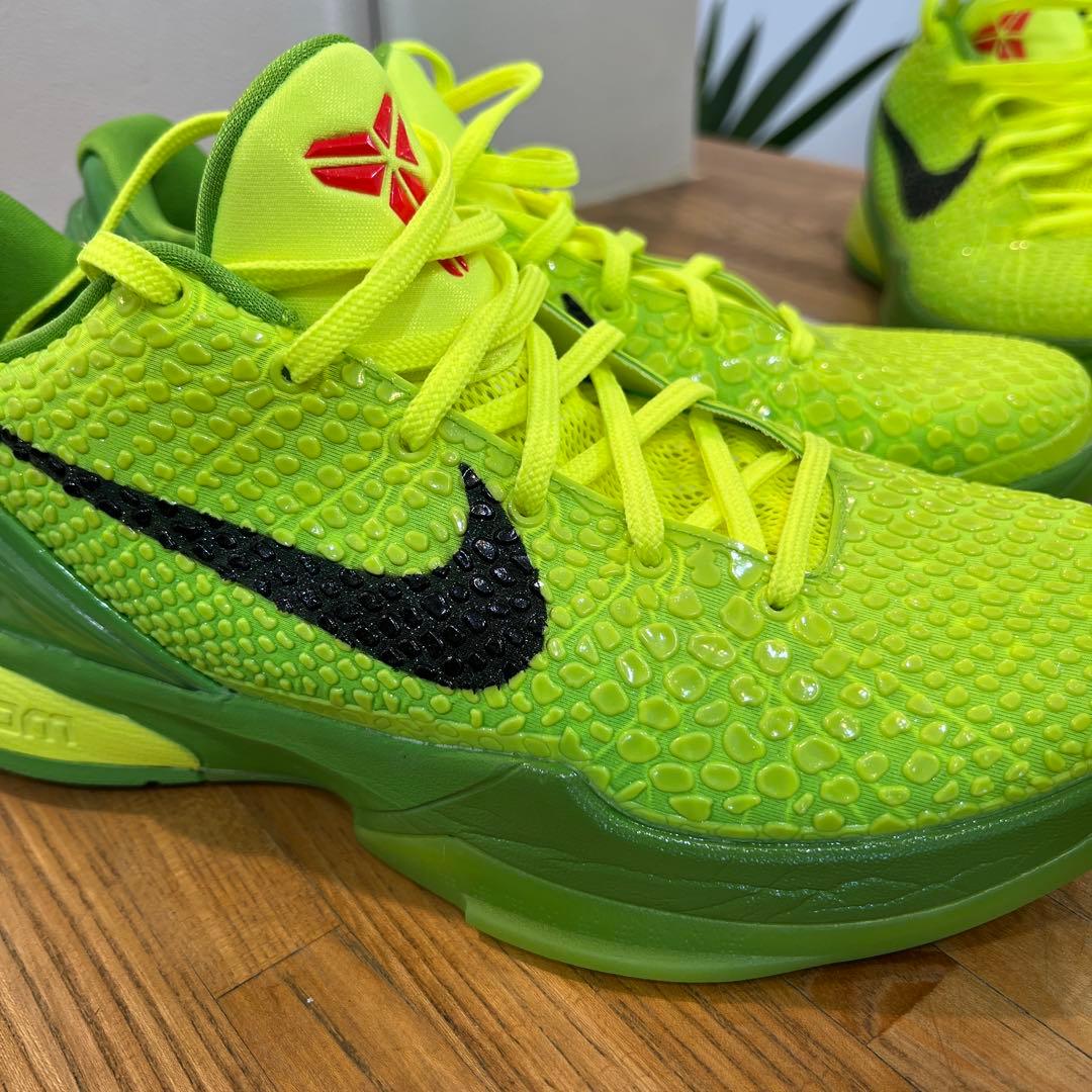 美品　ナイキ コービー6 グリンチ　28.5cm 箱無し　赤の紐あり