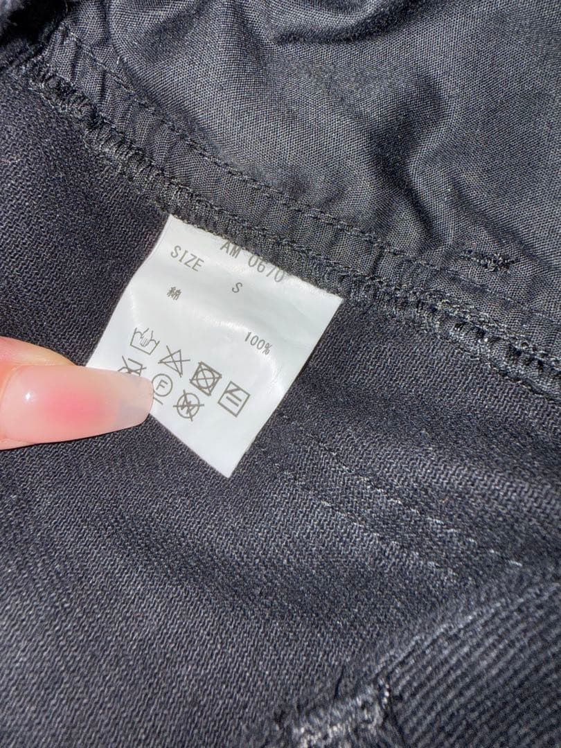 ANDMARY Heart point cargo pants ブラック