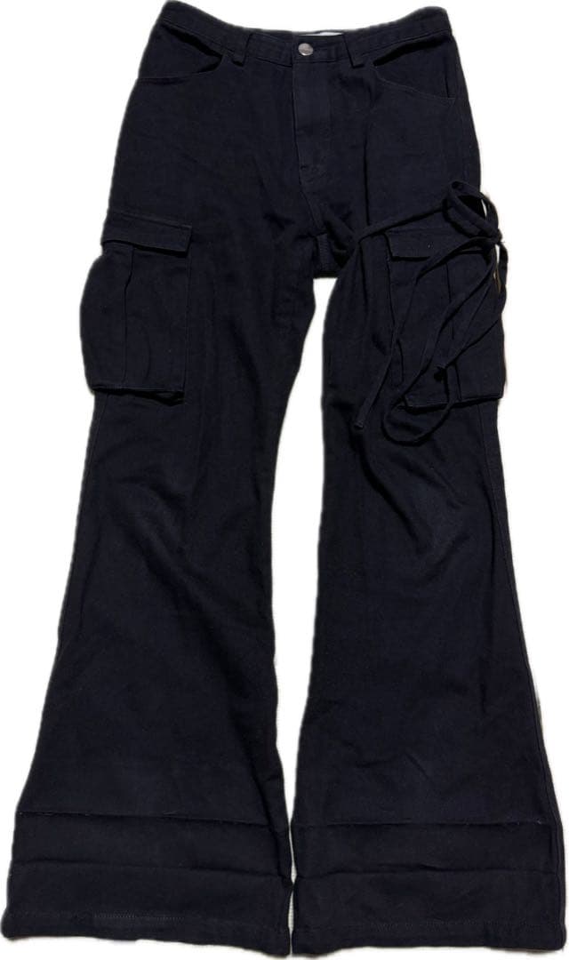 ANDMARY Heart point cargo pants ブラック