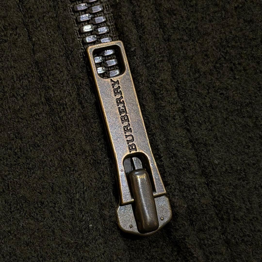 バーバリーロンドン　ポンチョ　ケープコート　ウール　ノバチェック　レザー　カーキ