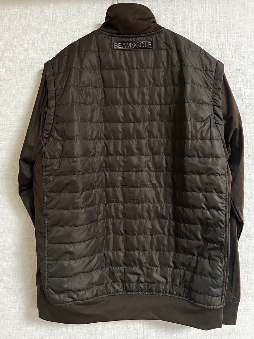 BEAMS GOLF ダウンベスト ダークブラウン