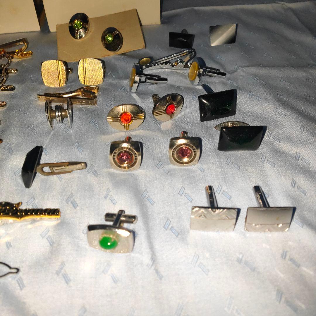 ⑰【遺品整理/生前整理】ネクタイピン,カフスボタンまとめ売り