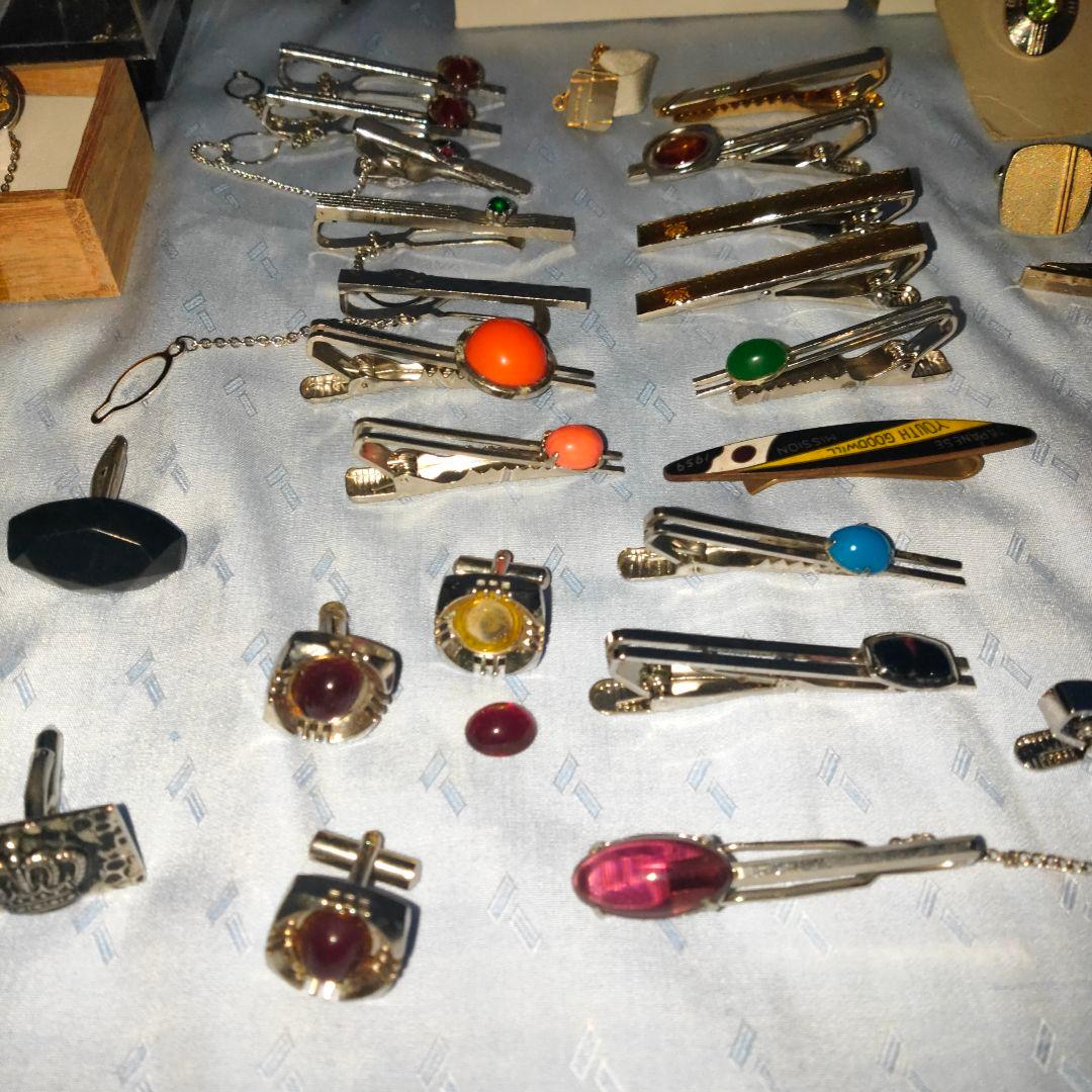 ⑰【遺品整理/生前整理】ネクタイピン,カフスボタンまとめ売り