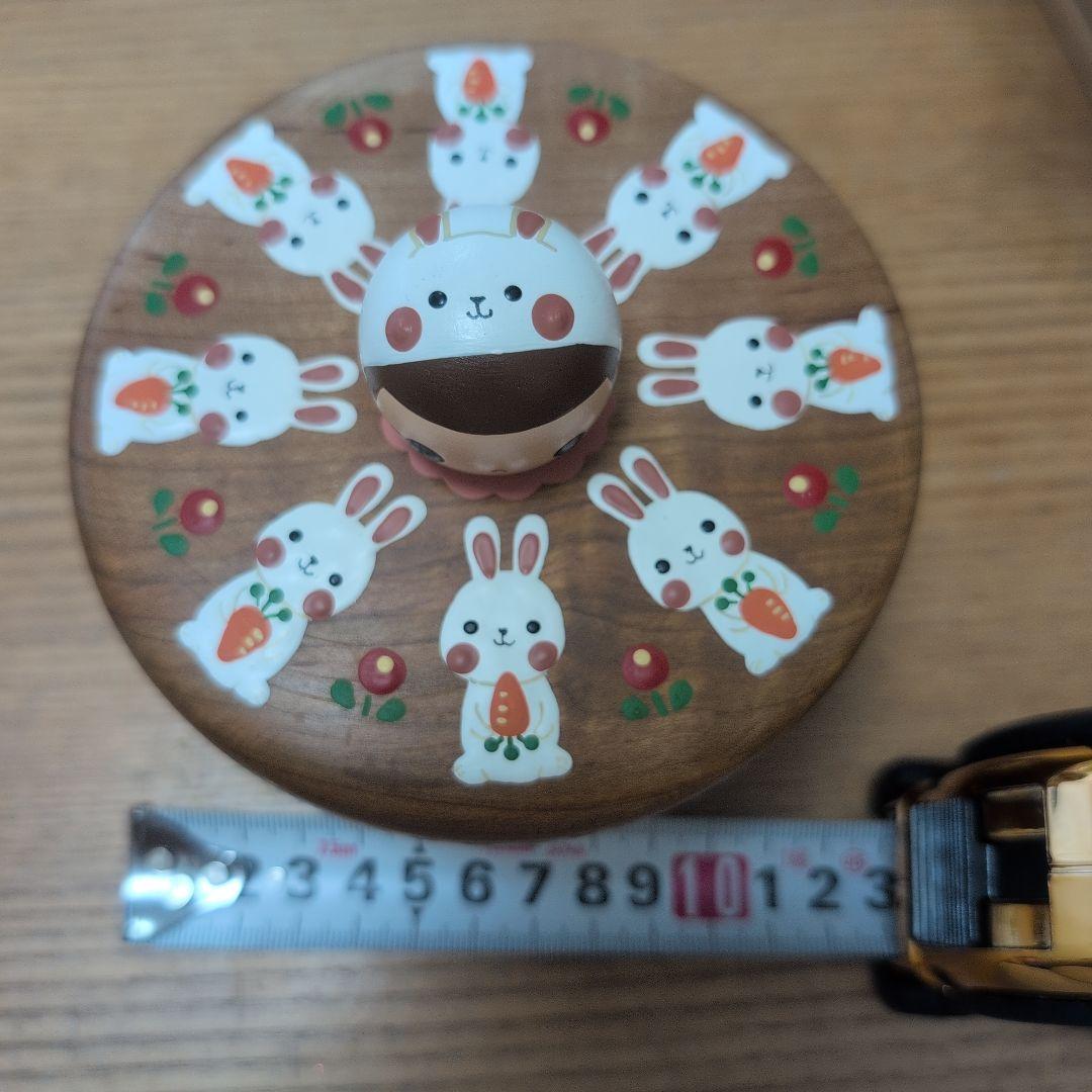 木絵雑貨　菓子器(うさぎ)