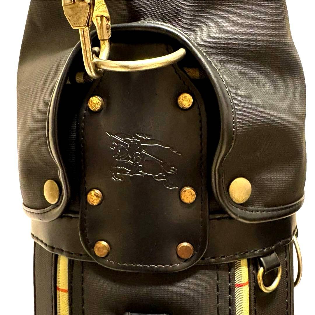 美品　BURBERRY ゴルフバッグ キャディバッグ　ノバチェック　ブラック