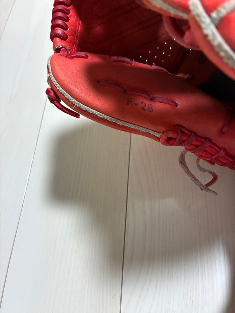 プロ選手支給品　ZETT FIGHTERS 硬式グローブ 13-09 レッド