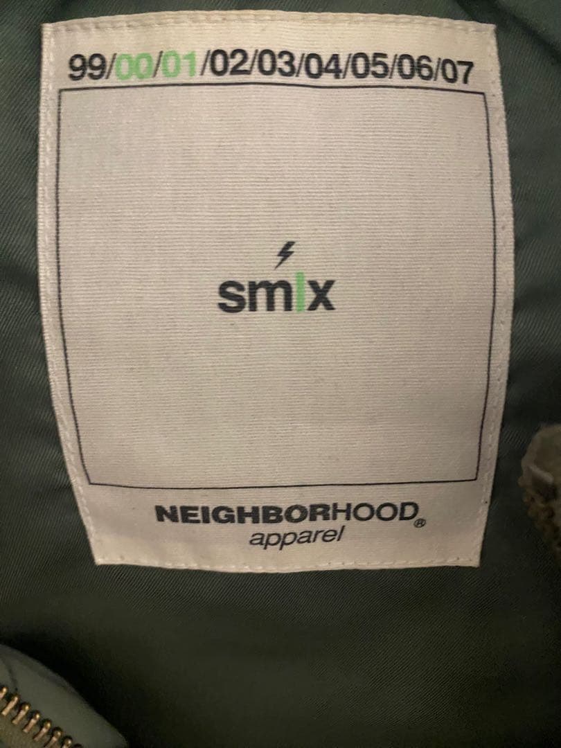 NEIGHBORHOOD smix MA-1 フライトジャケット グリーン
