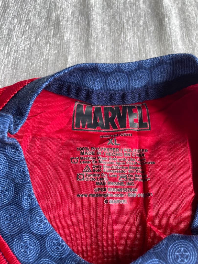 marvel キャプテンアメリカ　ユニフォーム・ゲームシャツ・アメフトシャツXL