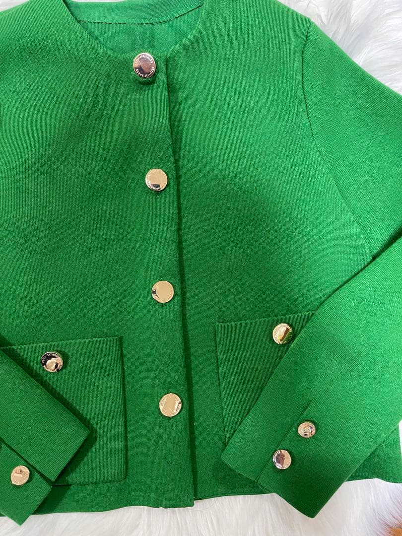 ksm♡ さん専用Apuweiser-riche 金釦ノーカラーニット