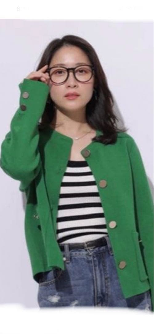 ksm♡ さん専用Apuweiser-riche 金釦ノーカラーニット