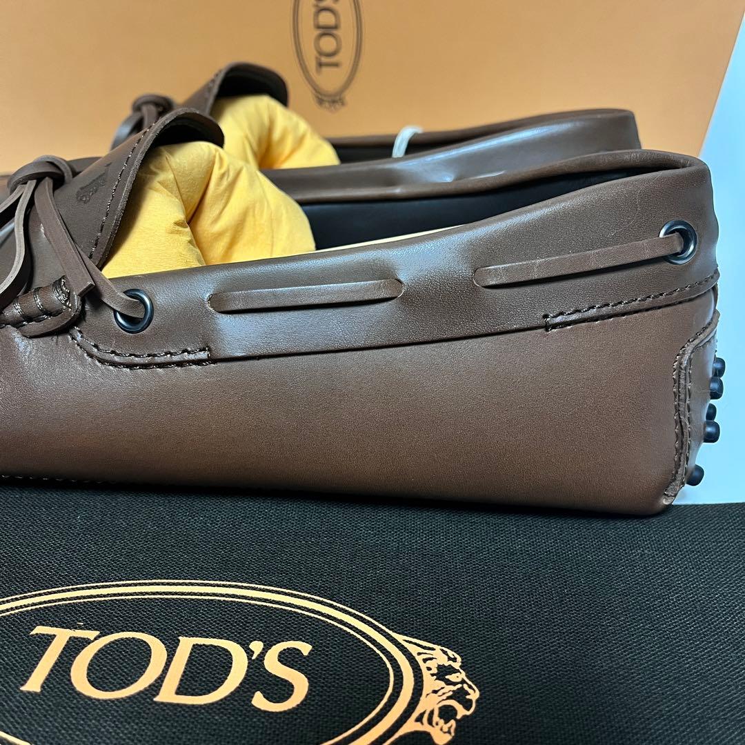 トッズ☆新品☆TOD’s メンズ レザー ゴンミーニ/ブラウン25.5cm
