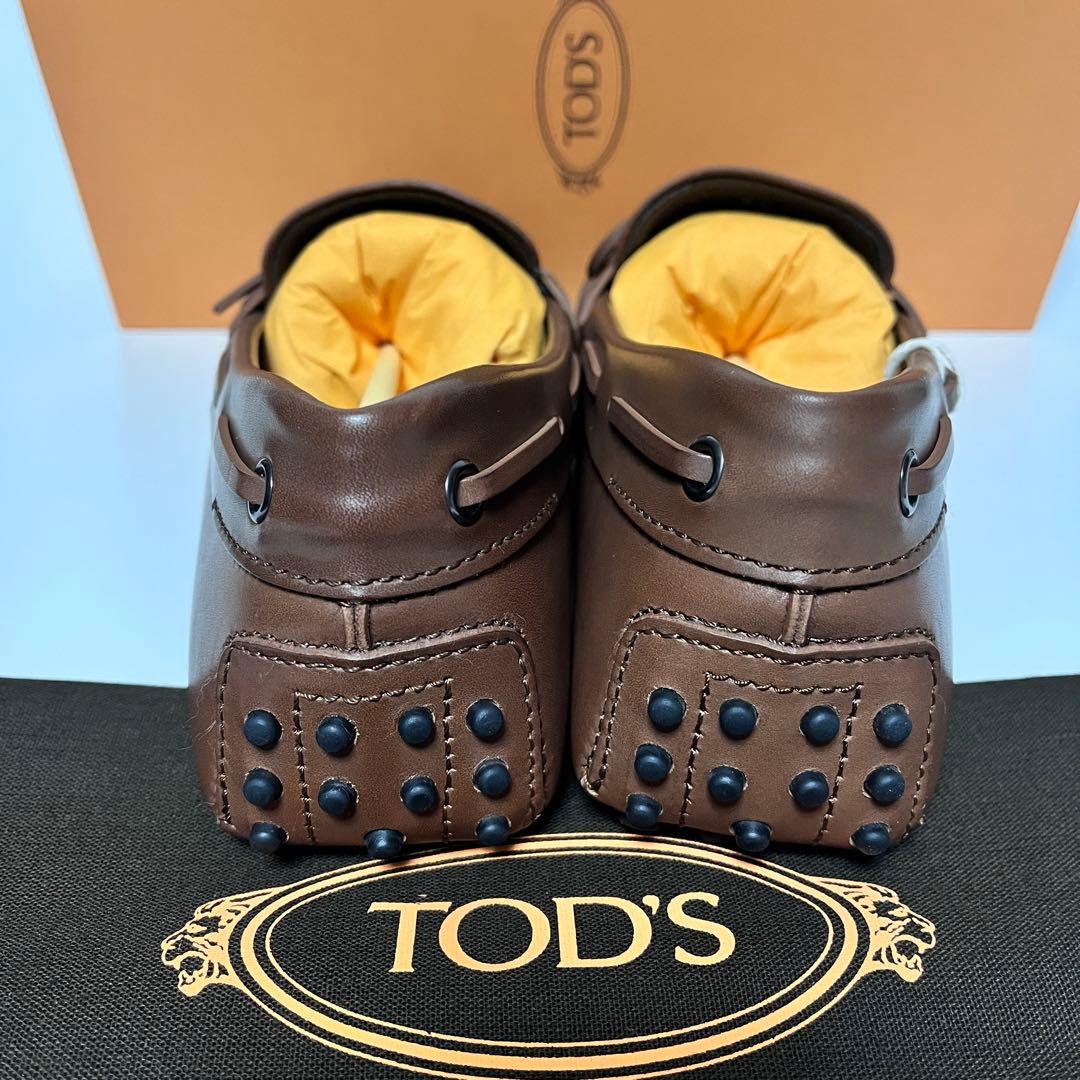 トッズ☆新品☆TOD’s メンズ レザー ゴンミーニ/ブラウン25.5cm