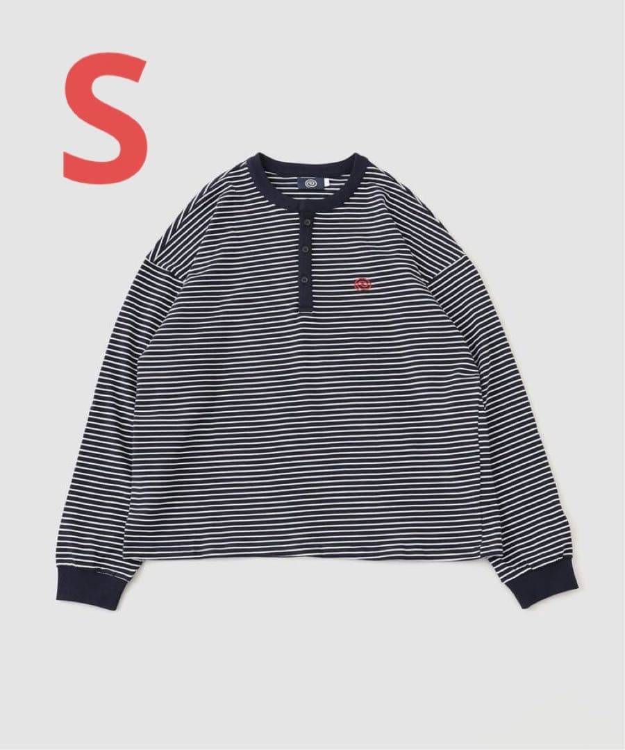 状態良 SOL Border L/S Tee (WHITE&NAVY) S