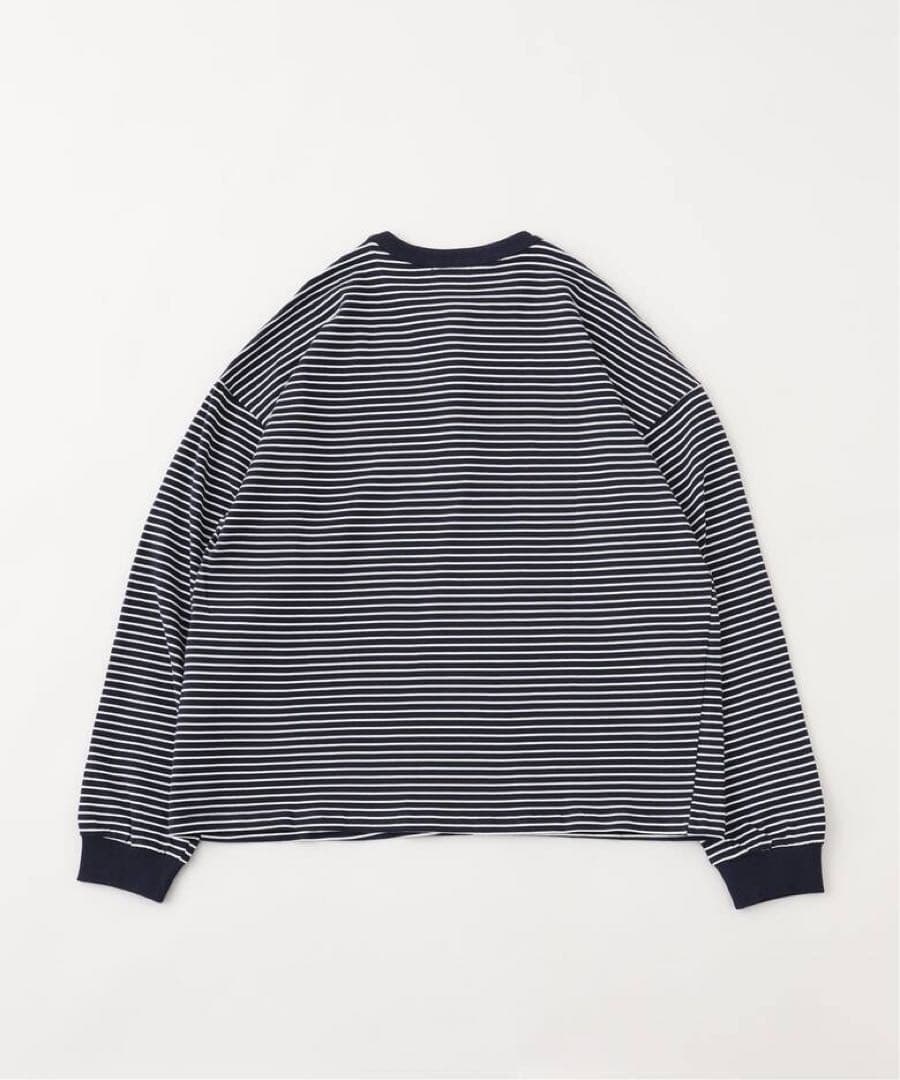 状態良 SOL Border L/S Tee (WHITE&NAVY) S