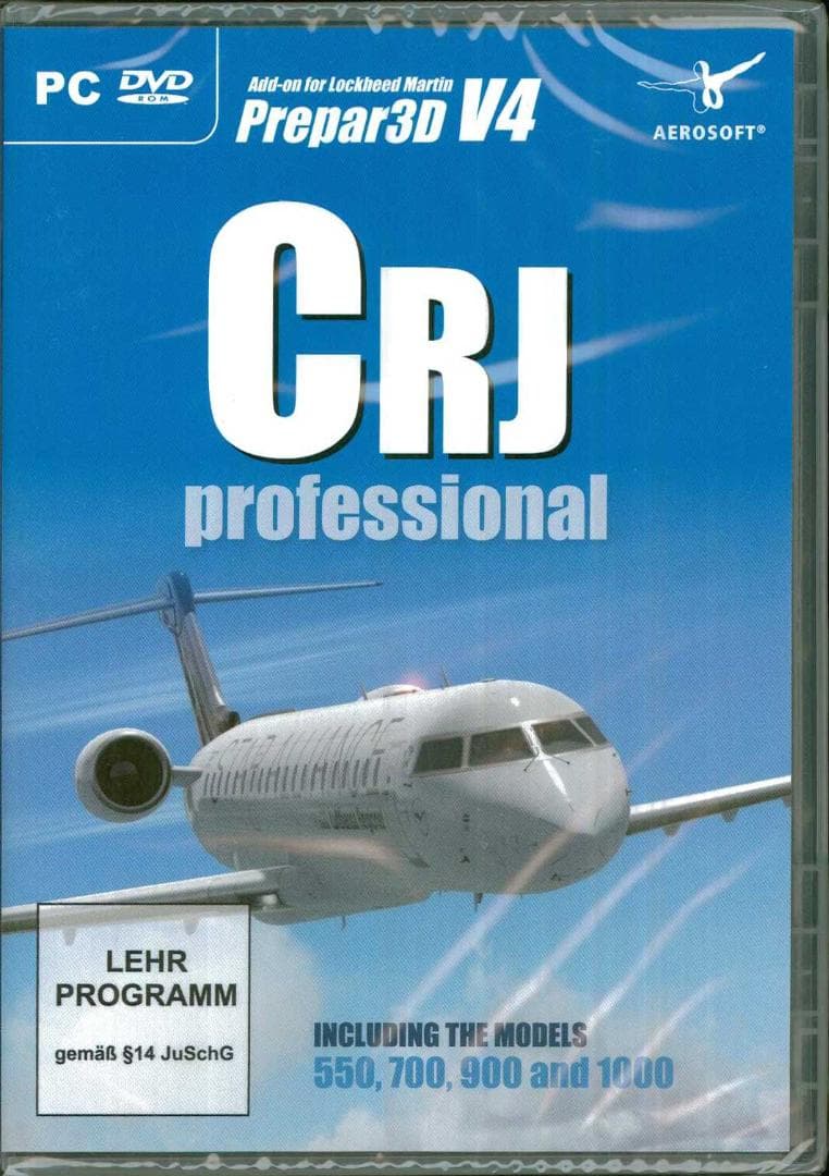 新品 CRJ professional(P3D V4.5+) アドオンソフト