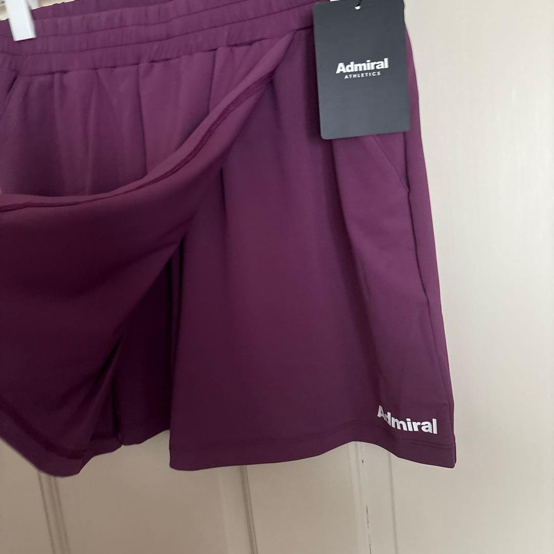 Admiral新品 未使用品Lサイズ パープル ラップスカート風ショートパンツ