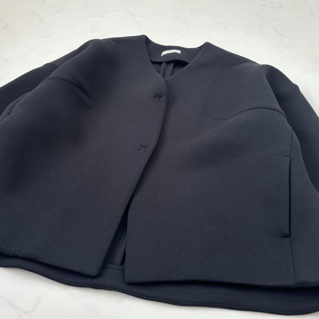 【極美品 WEB限定商品】バンヤードストーム ノーカラーダンボールジャケット 黒