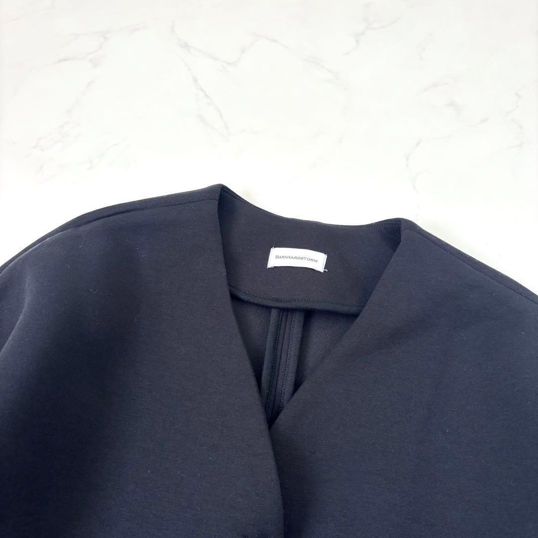 【極美品 WEB限定商品】バンヤードストーム ノーカラーダンボールジャケット 黒