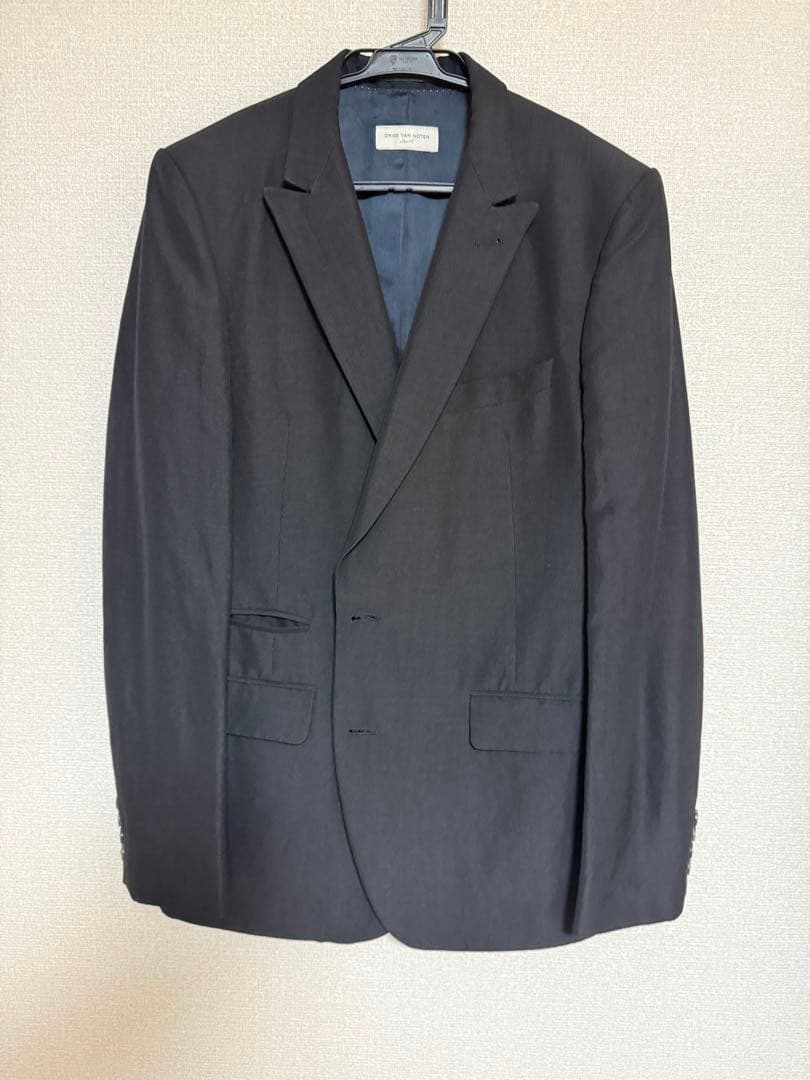 DRIES VAN NOTEN ブラック スーツ 46