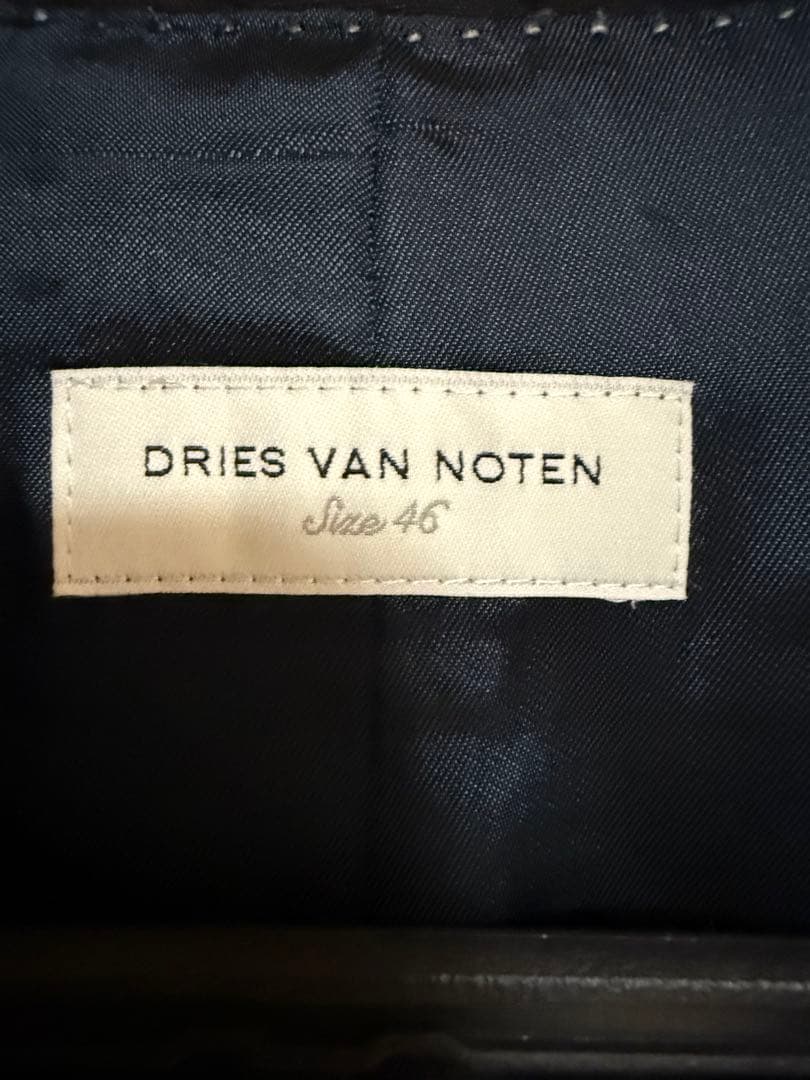 DRIES VAN NOTEN ブラック スーツ 46