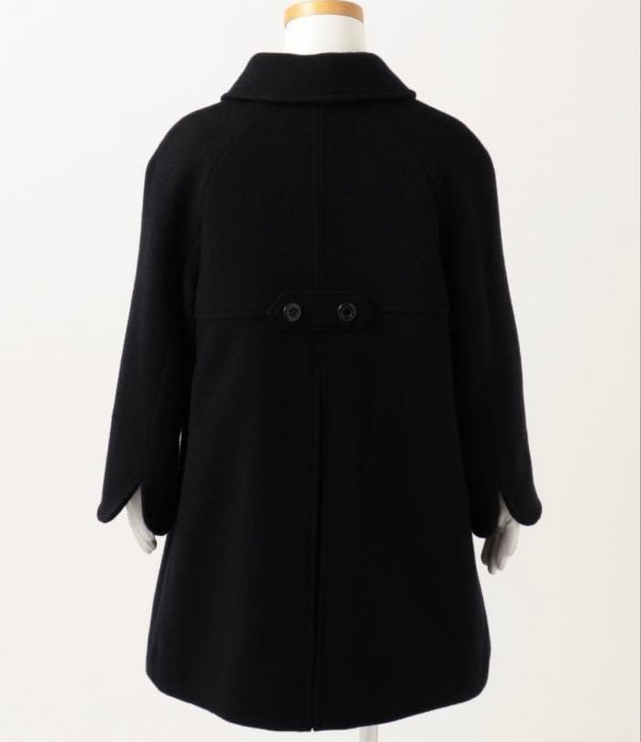 組曲クミキョクフォーマルPコート120cm子供女の子ネイビー濃紺