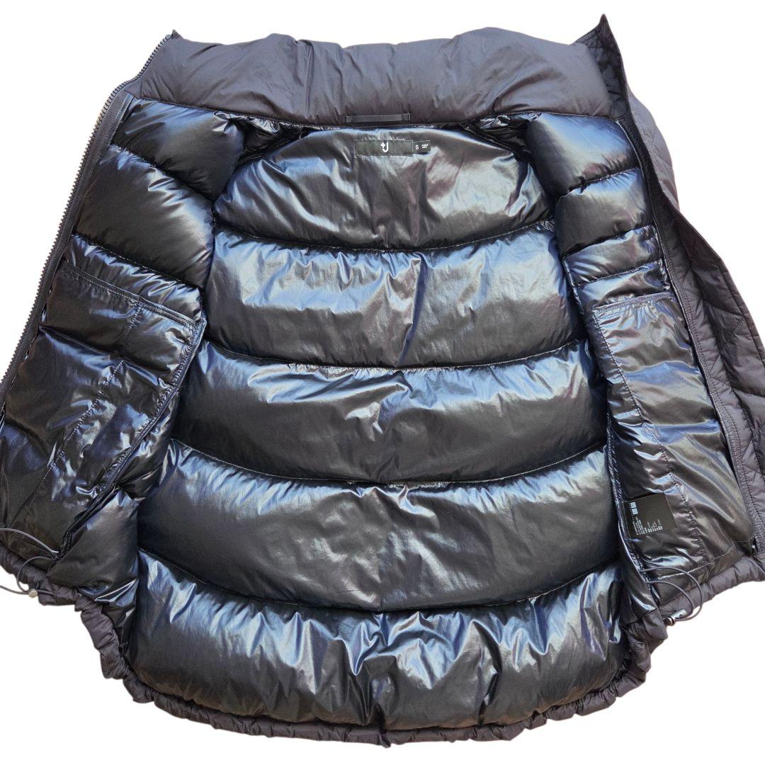 【新品タグ付き】ユニクロ　+J 　ダウンボリュームベスト　Ｓ　ネイビー