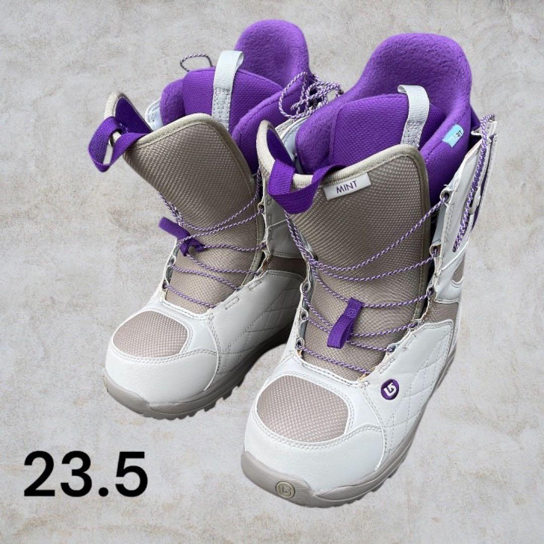 み*C様 スノボ3点セットサロモン143/Flux XS/Burtonミント23