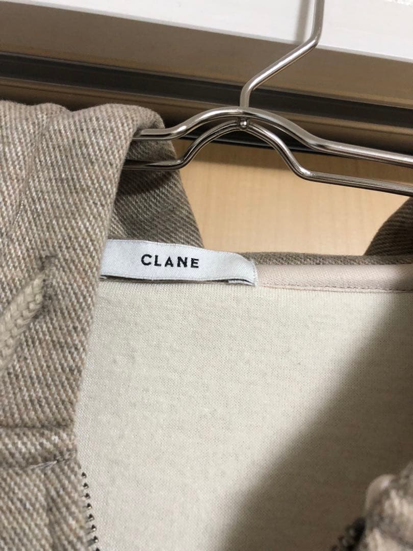 CLANE HOODED SWEAT ALL IN ONE BEIGE 1番